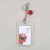 Cartoon cute set, plastic fashionable small bell for elementary school students, keychain, simple and elegant design, wholesale