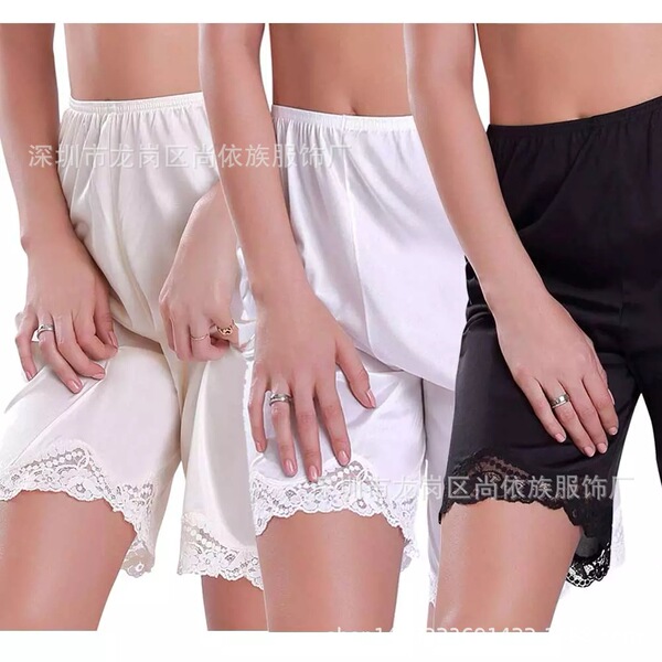 lace silk summer shorts for leisure