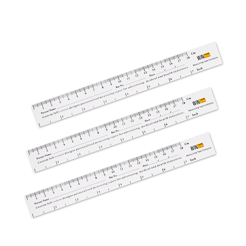 Regla de herida Wentai Regla de medición de heridas de 18cm Hospital dedicado para registro de una sola vez Regla de herida Regla de papel médico