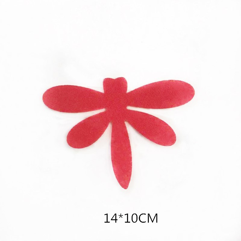 No tejido de la boda decoración de la boda suministros Lotus mariposa libélula boda diseño de la habitación grande pegatinas de boda