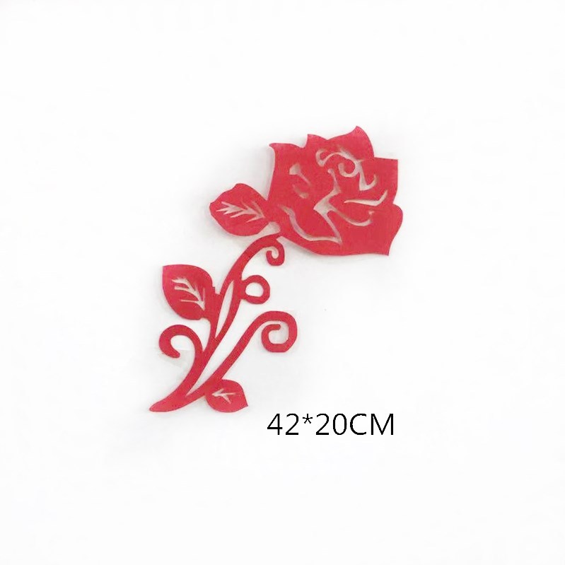 No tejido de la boda decoración de la boda suministros Lotus mariposa libélula boda diseño de la habitación grande pegatinas de boda