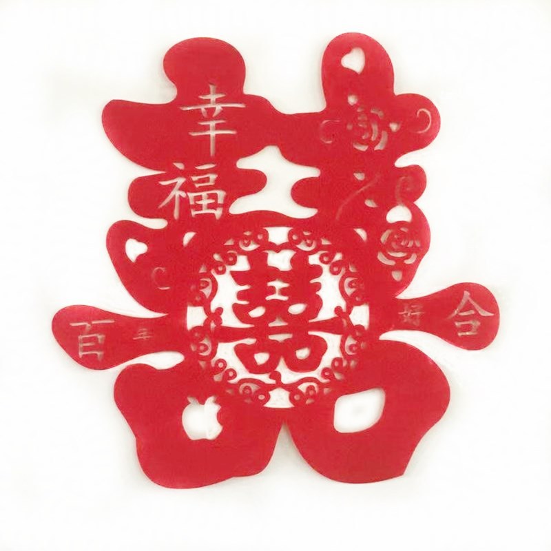 No tejido de la boda decoración de la boda suministros Lotus mariposa libélula boda diseño de la habitación grande pegatinas de boda