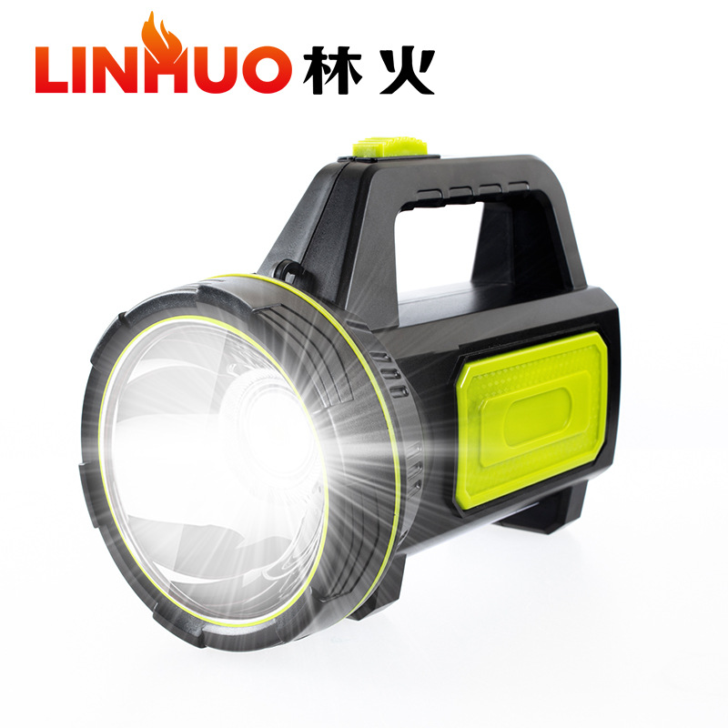 Fábrica directa luz recargable multi-función brillante LED linterna recargable portátil Searchlight hogar al aire libre
