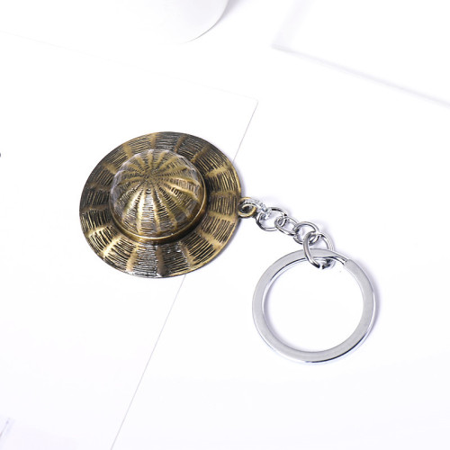 Cartoon One Piece pirate Luffy key chain chain straw hat skull logo animation peripheral metal small pendant