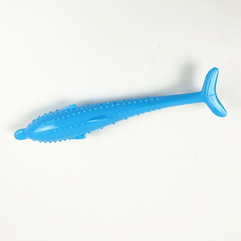 Venta caliente transfronteriza gato diente limpieza juguete menta silicona delfín juguete gato cepillo gato juguete gato teethbrush