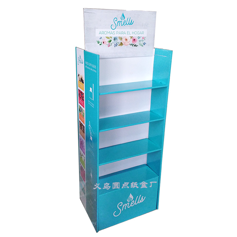 单双面超市货架pdq 纸质展示架 便利店士多零食陈列架 文具促销柜