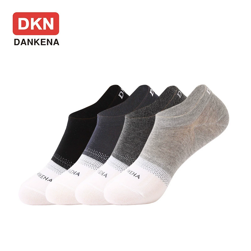 DANKENA летние дышащие нескользящие короткие носки, чесаный хлопок