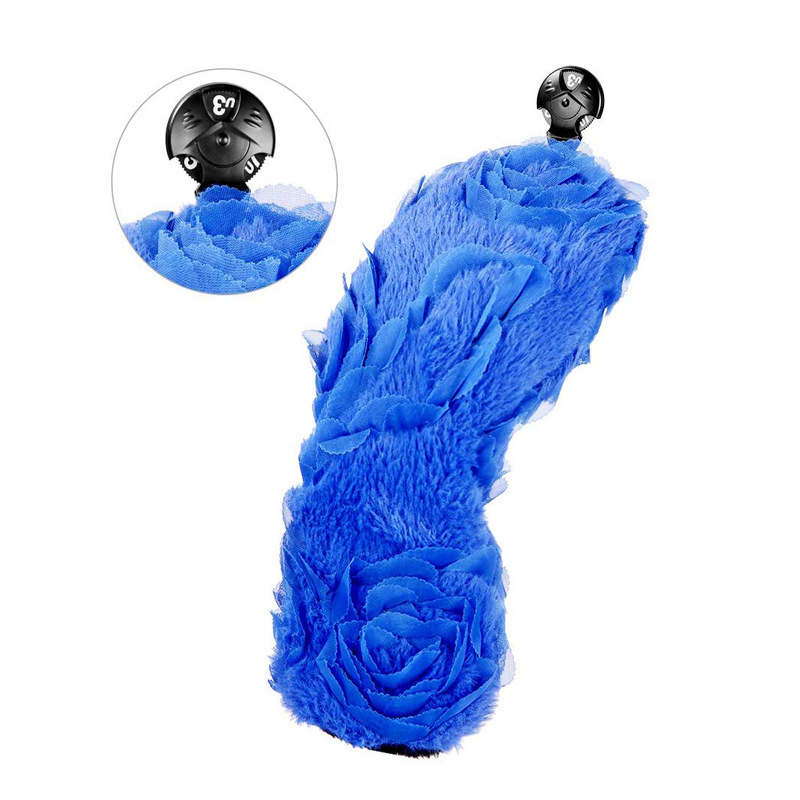 Venta caliente transfronteriza de golf headcover Juego de tapa de golf poste de madera cubierta protectora de tres piezas conjunto de fábrica de fuente