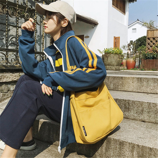 solid color shopping bag
