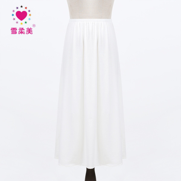 Lace cotton long light and thin long skirt