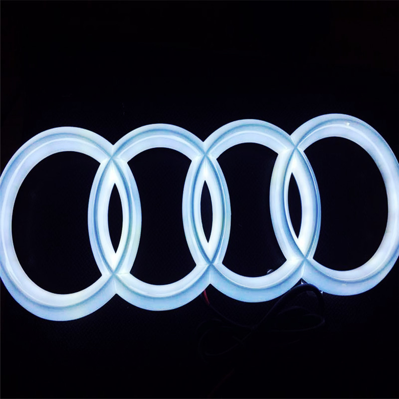 真空镀膜加工 车标电镀银色透光 PC透明料电镀银色透光