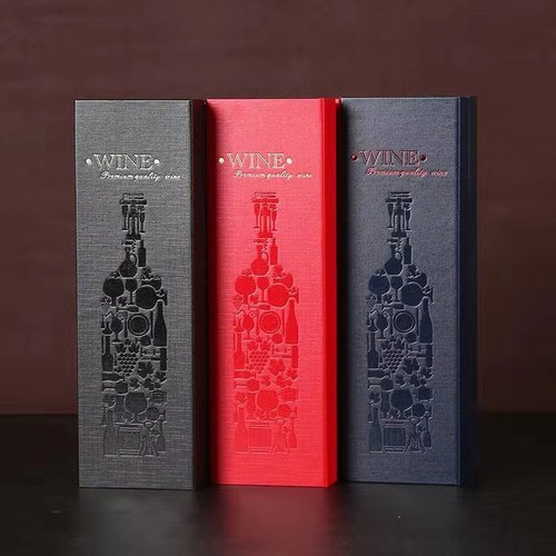 Direct Manufacturer Supply Red Wine Single Bottle Set Packaging Gift Box Red Wine General Packaging Wine Packaging Box