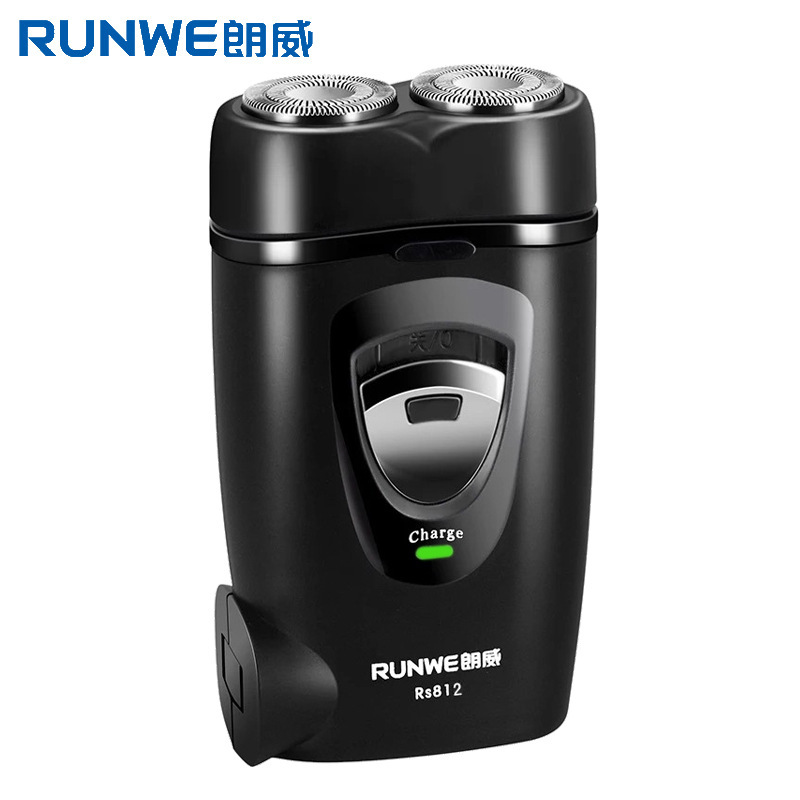 Genuine goods langwei men's electric shaver rechargeable razor shaver double-headed rotating beard knife wholesale