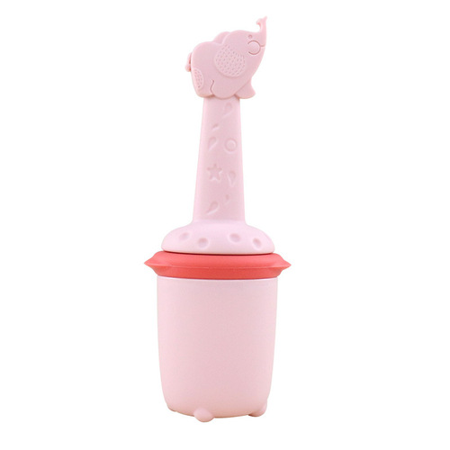 Baby Silicone Fruit and Vegetable Teether, Cartoon Baby Food Chew Bag