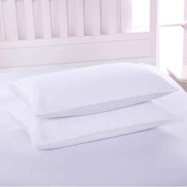 外贸跨境枕套单人枕芯套白色纯色全棉枕头套亚马逊热卖爆款批发