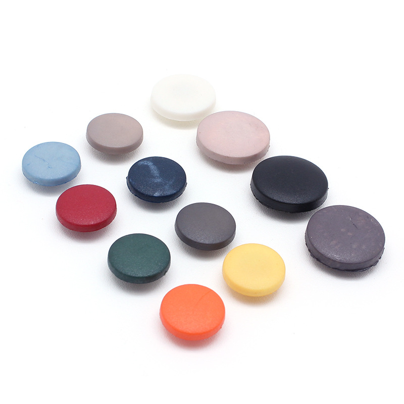 尼龙四合扣面板  现货供应白色四合扣可染色可配底三件金属子母扣