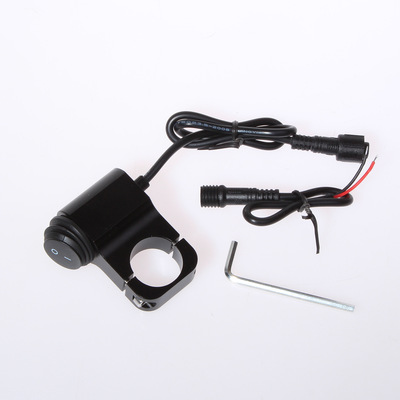 Motorcycle lights Electric lights retrofitting refit Rearview mirror switch Rocker waterproof switch aluminium alloy