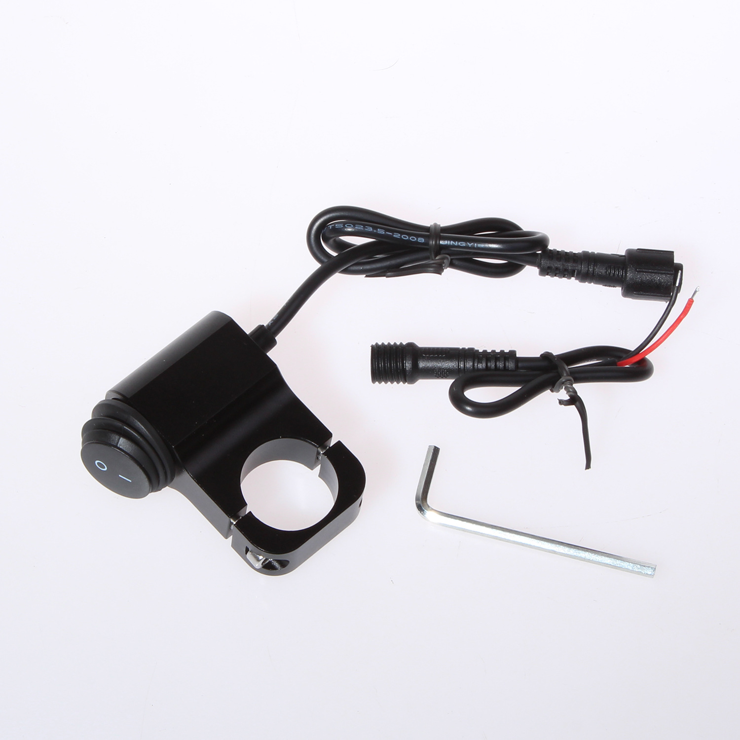Motorcycle lights Electric lights retrofitting refit Rearview mirror switch Rocker waterproof switch aluminium alloy