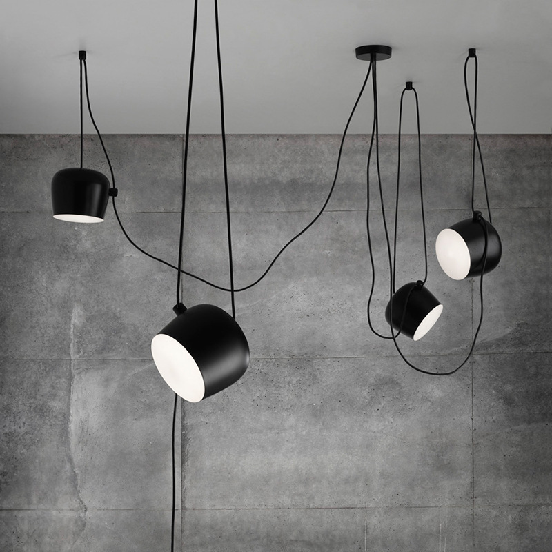 Modern Simple Aluminum Small Drum Chandelier Personalized Industrial Style Clothing Store Cafe Goddess Scattered Flower Hanging Cross-Border Supply Modern Simple Aluminum Small Drum Chandelier Personalized Industrial Style Clothing Store Cafe Goddess Scattered Flower Hanging Cross-Border Supply