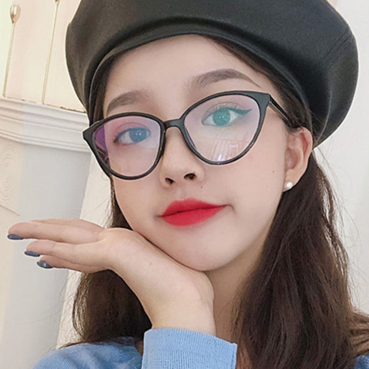 Retro Cat's Eye flat mirror 2019 new style can match myopia College Style fashion frame mirror 18012 glasses frame