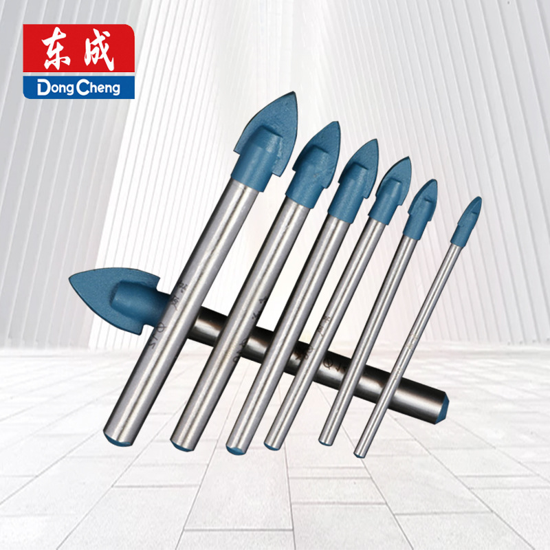 东成合金三角钻陶瓷玻璃开孔器大理石瓷砖混凝土钻头【手电钻用】