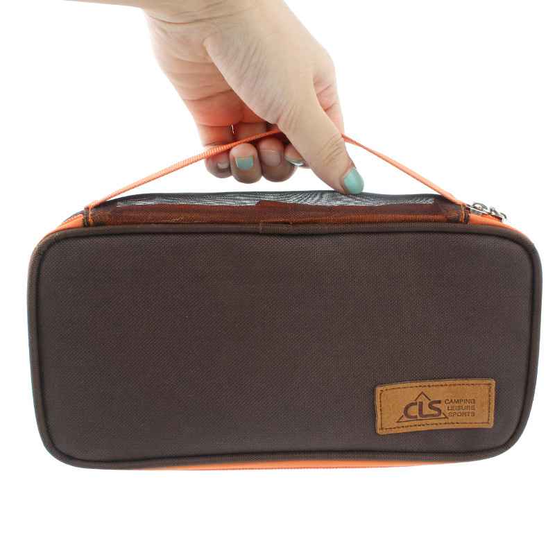 Bolsa de cosméticos de viaje al aire libre accesorios de camping bolsa de picnic barbacoa portátil vajilla bolsa de almacenamiento bolsa de drenaje bolsa de viaje