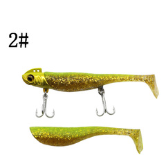 Japanese lead head hook, soft worm type lead head, soft fish, sea bass tooth slice, raised mouth, catfish lure, blood groove three hook