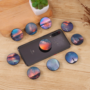 Night Series Lazy Airbag Bracket Mobile Phone Live Bracket Telescopic Bracket Acrylic Cartoon LOGO