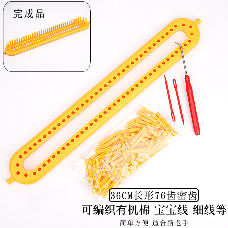 Bufanda sombrero tejer artefacto hecho a mano de lana máquina tejer bricolaje suéter herramienta perezoso cero básico tutorial gratuito