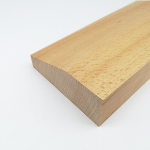 Factory Direct Sales Wood Molding Door Cover Line Skirting Line Solid Wood Decorative Line Natural Solid Wood Line Beech Line