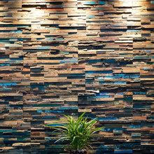 风化实木老船木马赛克背景墙外墙砖瓷砖防虫防水防腐材料