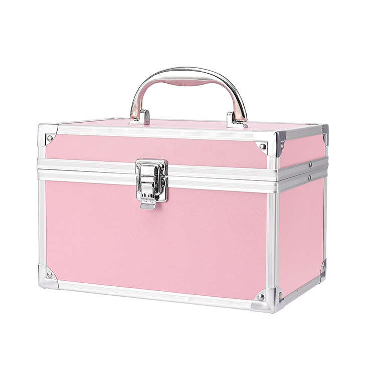 Juego profesional de orejas y masaje de pies KTV caja de herramientas práctica caja de cosméticos con espejo de doble capa abierta única caja de almacenamiento de pestañas de belleza