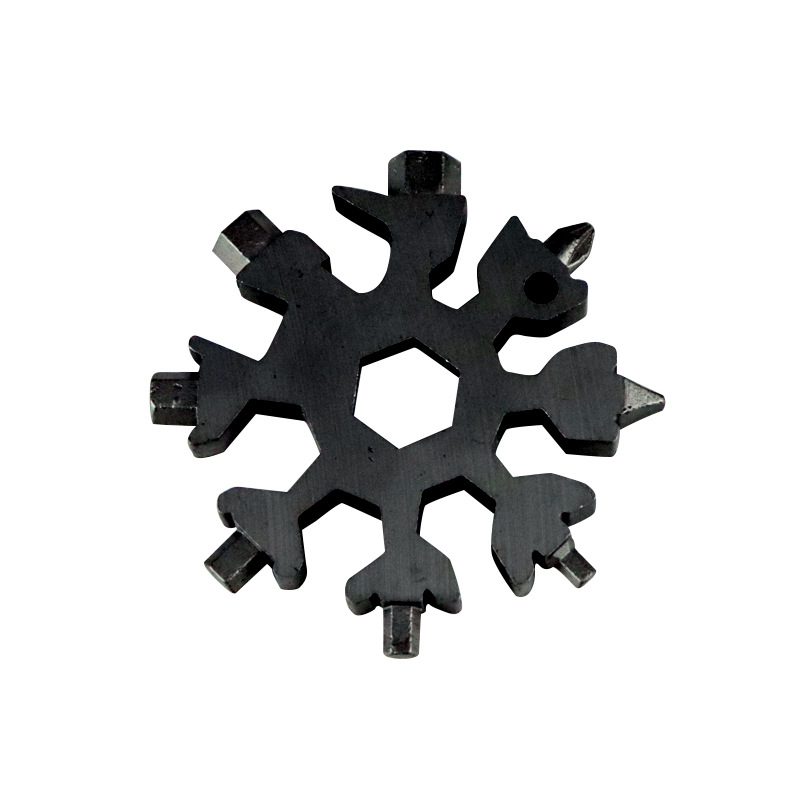 Amazon multifuncional EDC copo de nieve llave forma hexagonal octogonal copo de nieve Llave multiusos gadget al por mayor