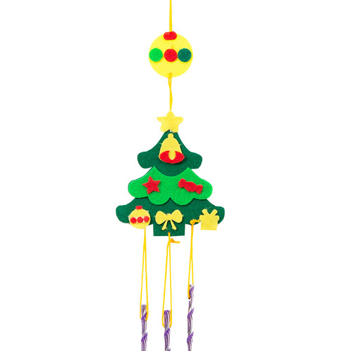 Fabric wind chimes children's creative diy non-woven handmade material package Christmas non-woven decorative hangings