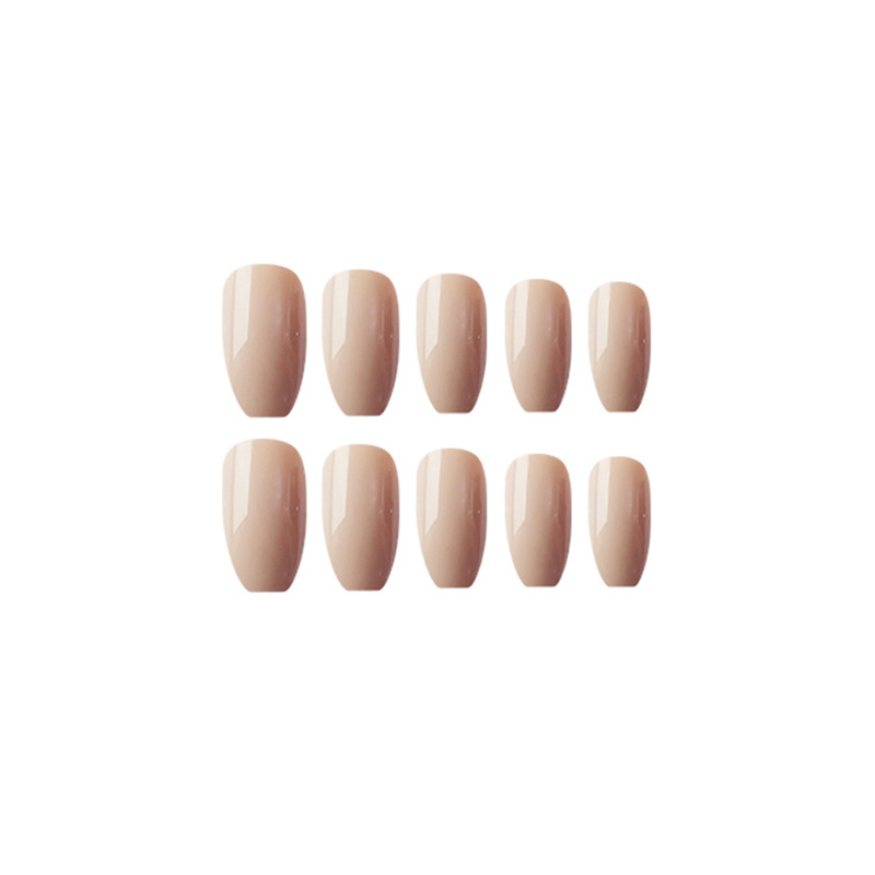 Comercio extranjero venta de uñas de ballet largo suave albaricoque ambiente suave parche de uñas 24 piezas en caja elegante para usar uñas