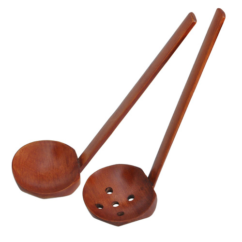 yfjy Japanese commercial wooden ramen spoon restaurant hot pot soup spoon colander household wooden male spoon tableware wholesale