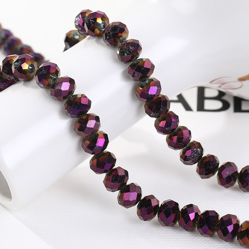 Direct Supply Simple and Stylish Handmade DIY Glass Crystal Flat Beads Fashion Brilliant Flat Bead Chain Clothing Accessories Wholesale 3