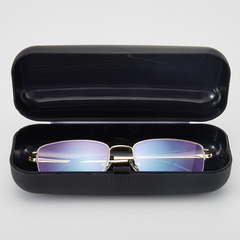 Manufacturer wholesale sunglasses case optical mirror case glasses case plastic case optical mirror case reading glasses flat case black