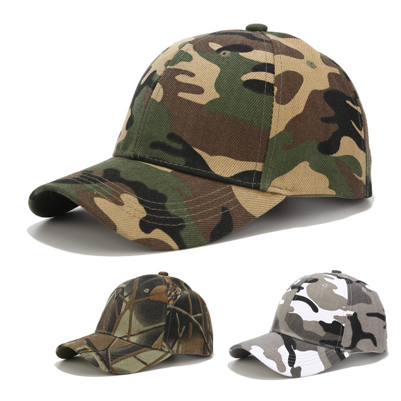Camouflage travel summer baseball cap for men and women