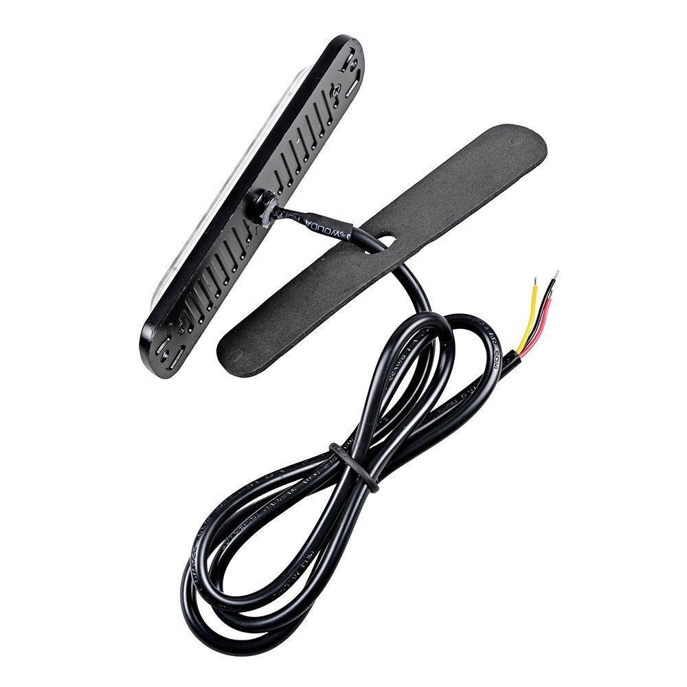 YH camión luz lateral 6 luces flash luz media luz flash ultra-Delgado luz lateral 12V-24V 18 modo