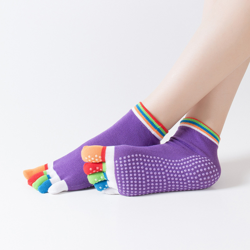 컬러 발가락 전체 손가락 다크 퍼플