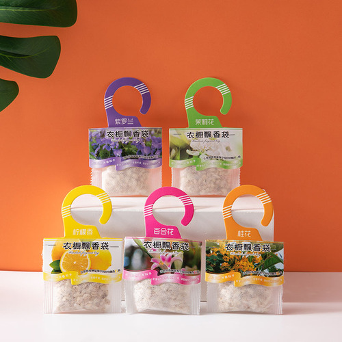 Lavender wardrobe sachet, hanging fragrance bag, odor removal, room fragrance, closet scent pouch, manufacturer direct wholesale
