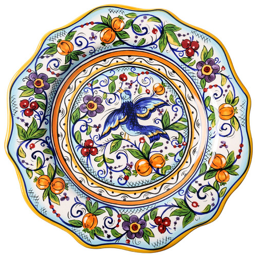 European and American creative hand-painted ceramic plates Western food plates irregular steak plates home decorative plates