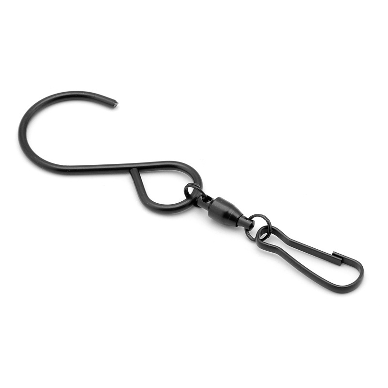 Gancho de cartelera de acero inoxidable gancho de cartelera Hengtai S-type gancho de rodamiento autorgiratorio ciclón 360 °