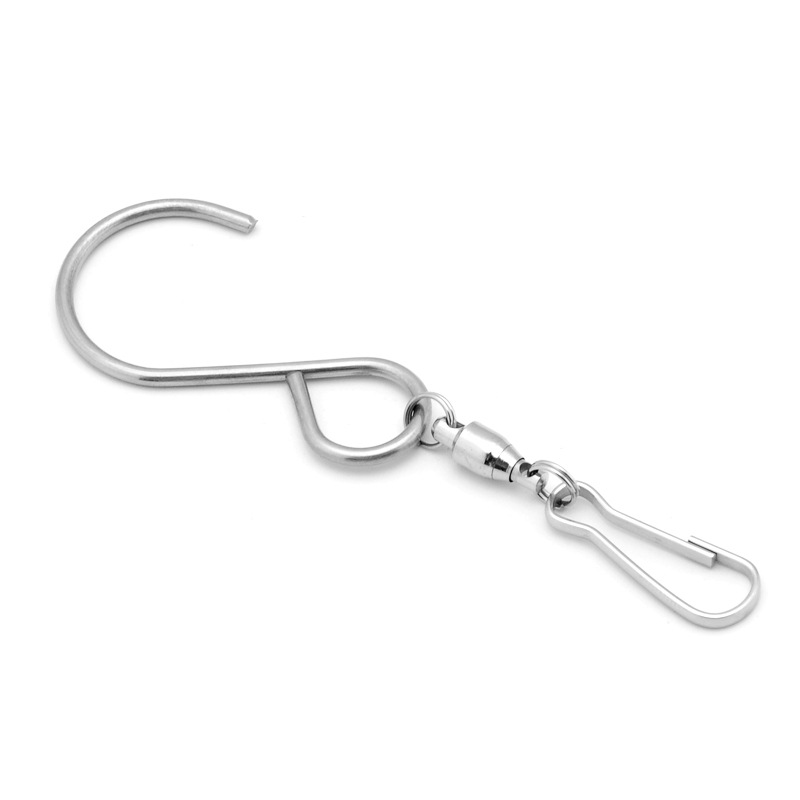 Gancho de cartelera de acero inoxidable gancho de cartelera Hengtai S-type gancho de rodamiento autorgiratorio ciclón 360 °