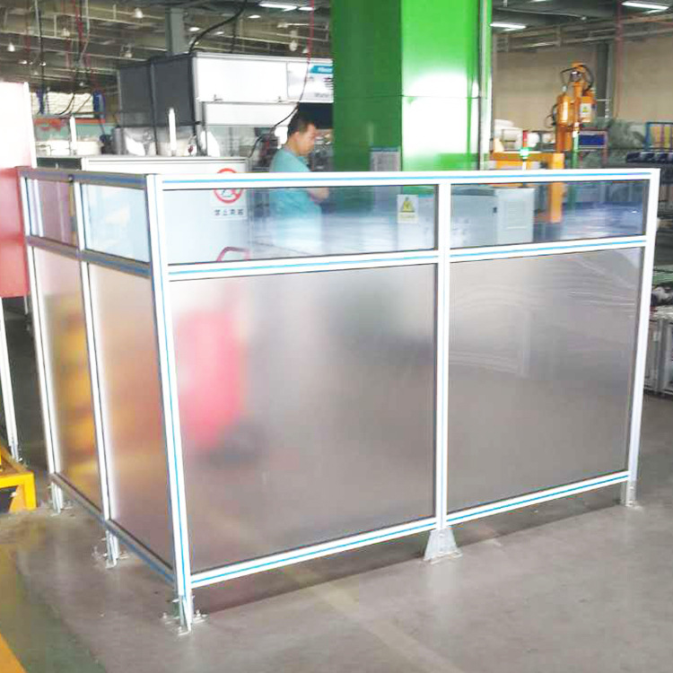 铝型材亚克力护栏 车间机械设备安全围栏 上门测量