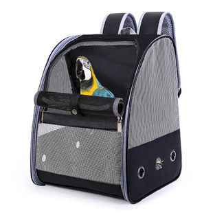 Spot wholesale new parrot out backpack portable pet out box large and medium-sized eight-brother bird cage bird bag
