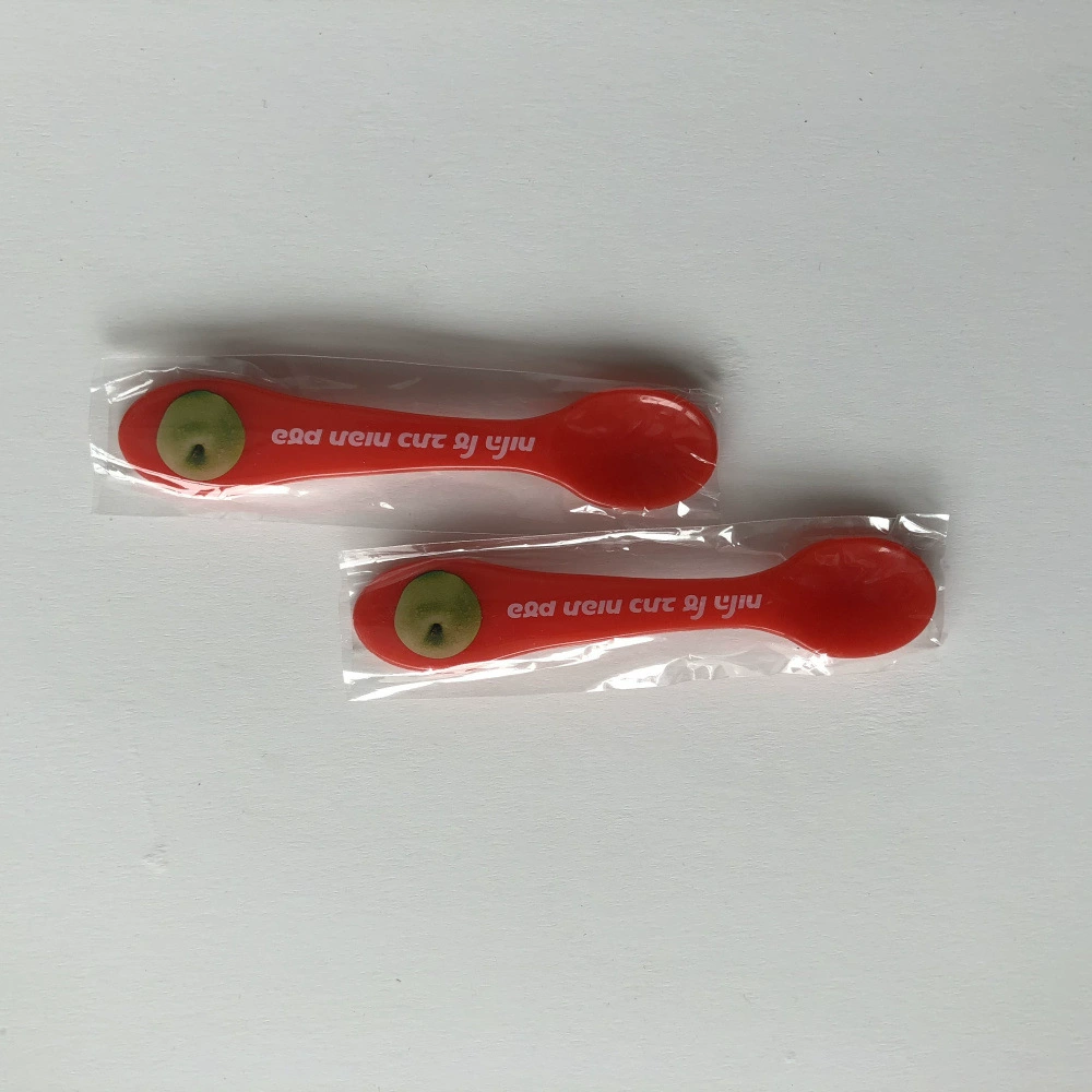 Мороженое холодный цвет ложка летом холодный напиток пластиковые цвета ложка может быть напечатана логотип клиента