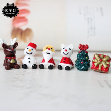 新款工厂直销新款圣诞树脂配件圣诞老人吊坠速卖通热卖—Q4