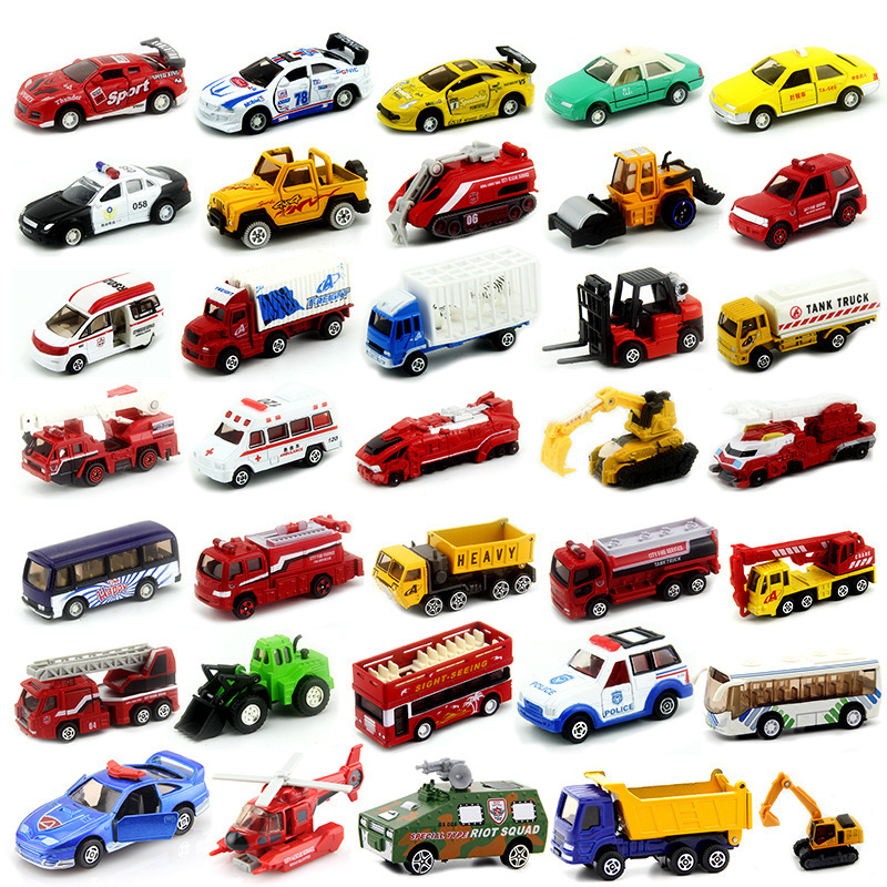 Mixed Batch Aoli City Alloy Mini Car Project Fire Rescue Alloy Car Model Back Force Sliding Single Pack